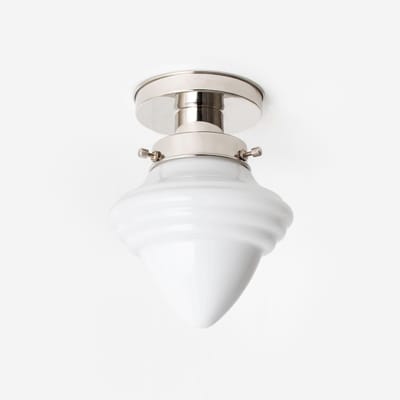 Plafonnière Acorn Small 20's Nikkel - Art Deco Trade