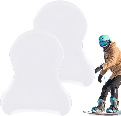 Ski Scheenbeschermers - Snowboard Beschermers - Wintersport Bescherming - Schokabsorberende Gel - 9 x 7.4 cm - Transparant