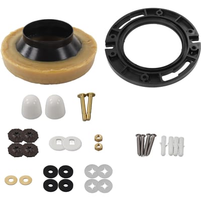 Toiletgeur Lekdicht Rioolflens Toilet Afdichting Anker Schroefbout Accessoires Toilet black
