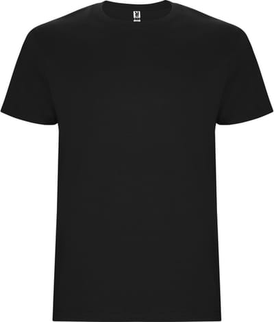 4 Pack T-shirts unisex met korte mouwen, 190 gram 'Stafford' Zwart - S