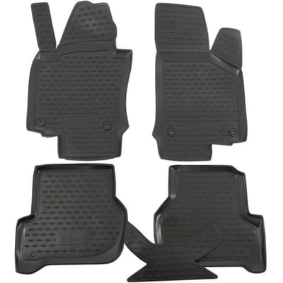J&J AUTOMOTIVE | Tapis De Sol En Caoutchouc 3D Exclusive Pour Skoda Octavia 2 2004-2013 noir