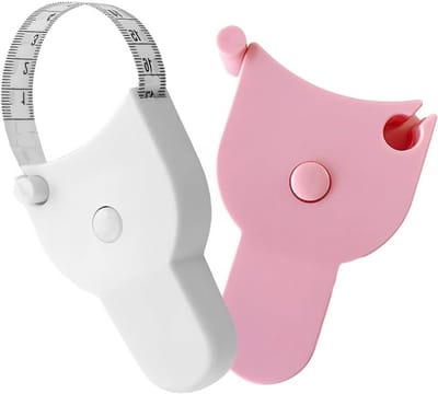 Zacht Meetlint - Lichaamsmaat Linten - Kleding Maken - Dubbelzijdig Afleesbaar - 150 cm - Wit en Roze