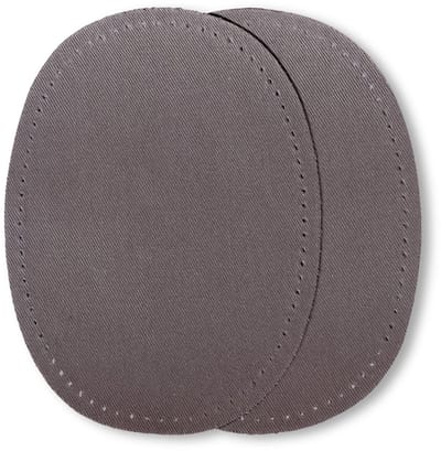 PRYM Patches CO op strijkbaar 10 x 14 cm grijs 929312 - Prym
