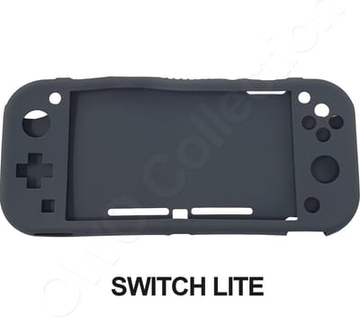 Beschermende soft cover geschikt voor Nintendo Switch LITE - Goede flexibele case met betere grip en bescherming - GRIJS