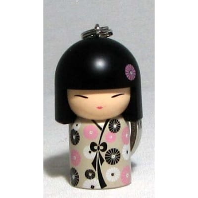 Porte-clés Kokeshi Kimidoll TGKK66 [Kimmidoll] [YOSHIMI] black