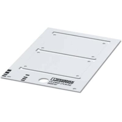 Phoenix Contact 0828788 US-EMSP (90X60) Apparaatmarkering Montagemethode: Schroeven, Nieten Markeringsvlak: 89 x 60 mm Wit Aantal markeringen: 20...