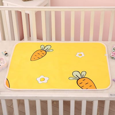 Waterdichte Onderlegger – Maandverband / Baby Plasmat 100x150 cm, TPU Waterdicht, Katoen & Absorberend Fluweel, Ademend, Dubbelzijdig, Anti-Lek, Wasbaar.Wortel