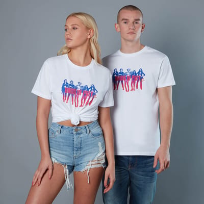 Girl Gang Unisex Birds of Prey T-Shirt - White - S