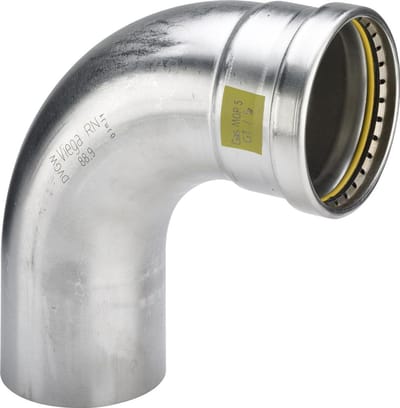 Viega Sanpress Inox G XL-bocht 90 graden, d 108,0mm roestvrij staal model 0216.1XL, 577544