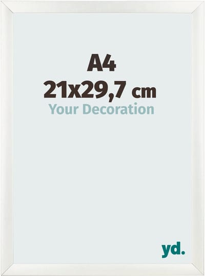 Your Decoration - Fotolijst A4 21x 29,7 cm - MDF - Wit Geveegd - Pisa