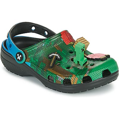 Crocs Classic Minecraft Clog Kids, voor een jongen, Groen, Slippers, maat: 38/39