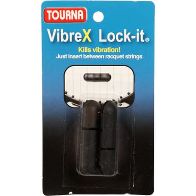 Tourna Vibrex Lock Demper Verpakking 2 Stuks-Zwart