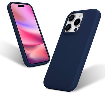 Liquid Silicone Hoesje geschikt voor iPhone 16 Pro - donkerblauw- Dagelijks gebruik - Duurzaam - Flexibel - Stijlvol en Comfortabel - Schokbestendig - Soft Touch Siliconen