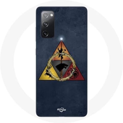 Coque - Game of Thrones - Samsung Galaxy S20 FE - Rigide - Triangle Logo Baratheon - Bleu