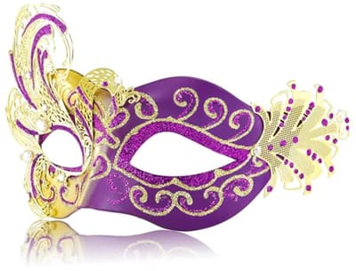 Venetiaans masker - metalen peacock vlinder - voor carnaval - elegante uitstraling - SnelShoppen
