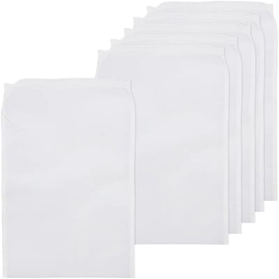 Set van 6 Herbruikbare Nylon Notenmelkzakken met Fijn Gaas voor Melk, Sap en Filteren (24 x 36 cm)