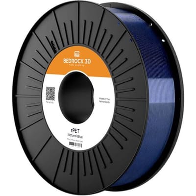 BEDROCK 3D rPET-0601a075 rPET Natural Blue 1.75 mm 750 g Filament rPET 1.75 mm 750 g Blauw 1 stuk(s)