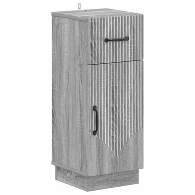 vidaXL - Badkamer - Opbergkast - HOORN - Grijs - Sonoma - 30 - x - 31 - x - 77 - cm