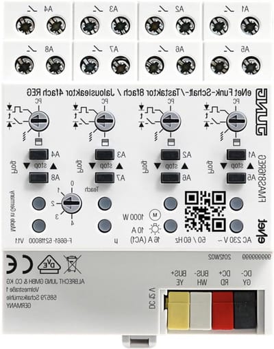 Radio Actuator - 8 Uitgangen - Rolluiken Besturen - Draadloze Besturing - 4 Kanalen - Grijs