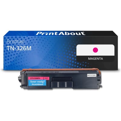PrintAbout huismerk Toner TN-326M Magenta Hoge capaciteit Geschikt voor Brother