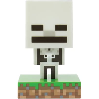 Minecraft - Skeleton Icon Lamp - Tafellamp - Nachtlamp - 10 cm