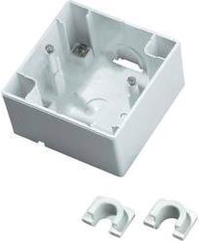 KOPP - Opbouwdoos voor Inbouwschakelmateriaal - Paris HK05 - 1-voudig - Arctic Glans Wit