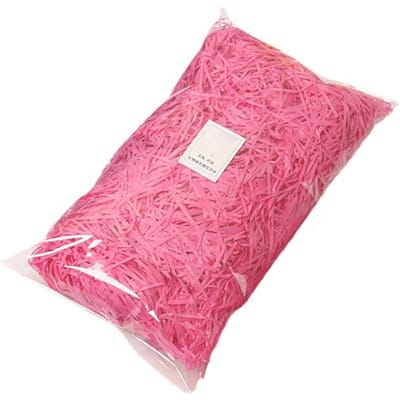 Papier Versnipperen Opvulling Prachtige Heldere Kleuren Geurloos Raffia Opvulling Cadeauverpakking Opvuller voor Cadeaubox Decoratie Pink pink