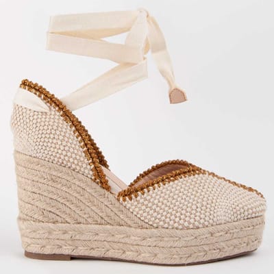 Alpargata De Cuña Para Mujer. Montevita Balenci12 102991 37 beige