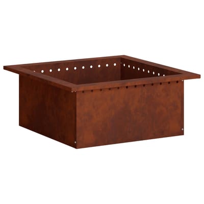 vidaXL - Vuurschaal - Ring - Roestkleurig - 60 - x - 60 - x - 25 - cm - weervast - staal