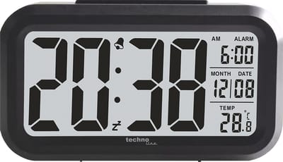 Technoline wekker - WT 400 - 135x75x48mm - zwart - TL-WT400