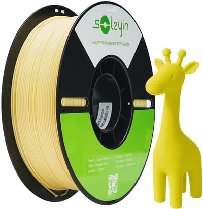 Creality Ultra PLA Filament - Geel - 1,75 mm - 1 kg - Hoge Snelheid 30-300 mm/s - Milieuvriendelijk - Voor de meeste 3D-printers Creality Ender K1, K1C, K2 Plus - 3D-printverbruiksartikelen - Pineapple Yellow - 3D Printer Filament