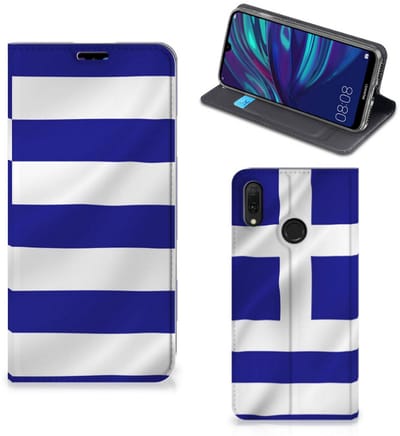 Huawei Y7 hoesje Y7 Pro (2019) Standcase Griekenland