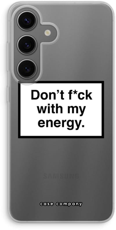 Case Company® - Hoesje geschikt voor Samsung Galaxy S24 hoesje - My energy - Soft Cover Telefoonhoesje - Bescherming aan alle Kanten en Schermrand