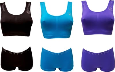 Sweet Angel lingeriesetje met strass-steentjes 3 stuks model C maat S/M