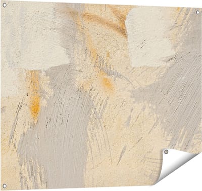Gards Tuinposter Abstracte Kunst van een Cementen Muur - 100x80 cm - Tuindoek - Tuindecoratie - Wanddecoratie buiten - Tuinschilderij