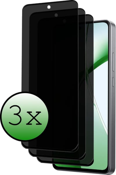 Screenprotector - 3 Stuks Geschikt voor OnePlus Nord CE4 - Privacy Filter - Beschermglas - Gehard Glas - Tempered Glass - Screen Protector