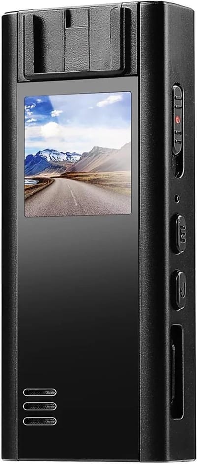 Mini Body Camera - Draagbare Recorder - Veiligheid Opnemen - 110 Graden Groothoek - 32GB Opslag - Zwart
