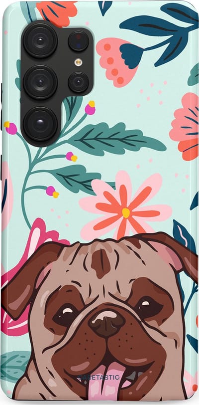 Casetastic Hoesje Geschikt voor Samsung S25 Ultra - Stijlvolle Beschermende Duo-layer Case - Mopslik