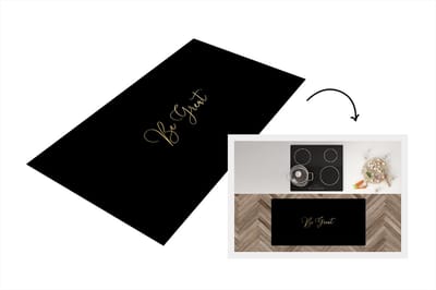 Keukenloper - Loper keuken - Quote - Spreuken - Goud - Zwart - 120x60 cm - Keukenloper vinyl