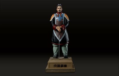Meng Model Modelbouwpakket Militaire voertuigen - MENG DX003 The Great Qin Warrior - Painted Figure with Base Plastic - 1:6 - Modelbouw