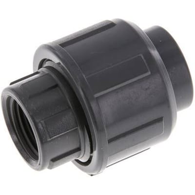 PVC Rechte Lijmmof 16mm x Binnendraad Rp 3/8 '' EPDM