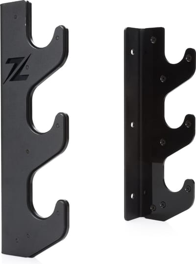 ZEUZ Horizontale Halterstang Opbergsysteem Holder – Barbell Wand Houder - Geschikt voor 3 Stangen - Zwart