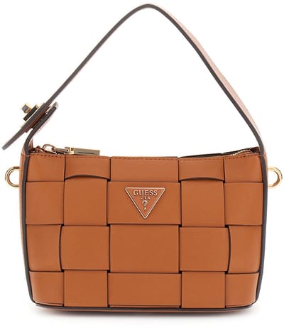 GUESS Schoudertas Handtas Maylee Mini Hobo Bag Caramel Bruine