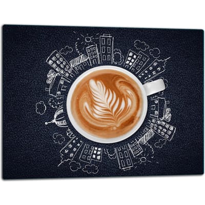 TMK ArtDeko - Snijplank - 52x40 cm - Inductie Bescherming - Levendige Kleuren