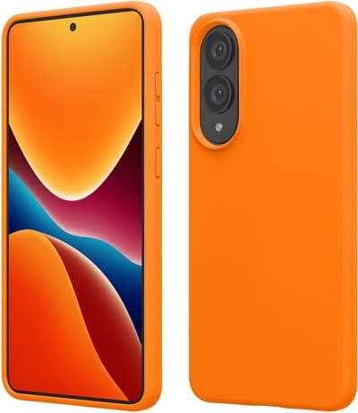 kwmobile telefoonhoesje geschikt voor Samsung Galaxy S25 Edge - Hoesje met siliconen coating - Smartphone case in fruitig oranje