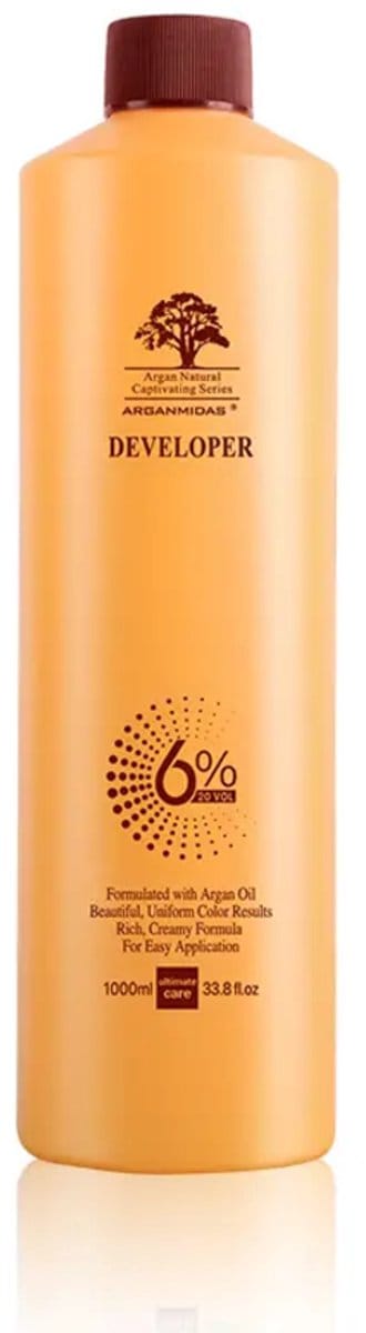 6% Haar verfontwikkelaar met Argan olie / ontwikkelaar voor uniforme kleurresultaten 1000 ml