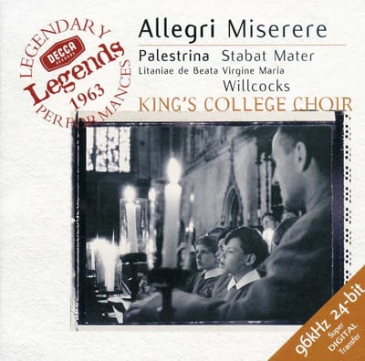 Choir Of King's College Cambridge - Allegri: Miserere | Palestrina: Stabat Mater (CD)