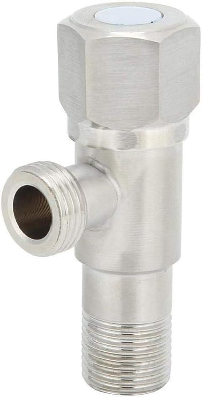 Hoekstopkraan - Boiler kraan - Badkamer Installatie - Roestvrij staal - G1/2 " - Geborsteld