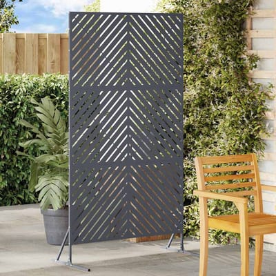 vidaXL - Privacyscherm - 100 - x - 50 - x - 180 - cm - Staal - Antraciet