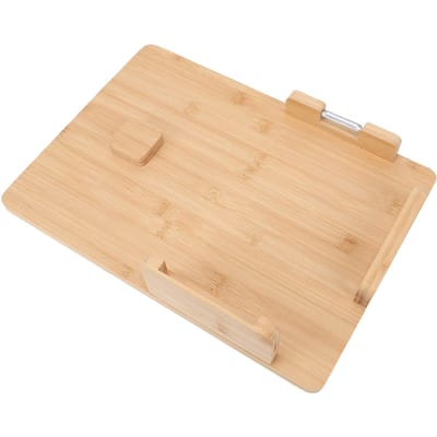 Eenhands Snijplank Bamboehout Multifunctioneel Keukengereedschap met Broodstop voor Thuisgebruik beige